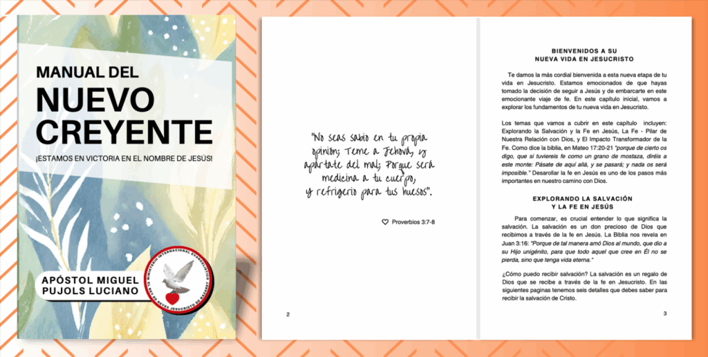 Manual del Nuevo Creyente. Apóstol Miguel Pujols Luciano. ERRJDN.